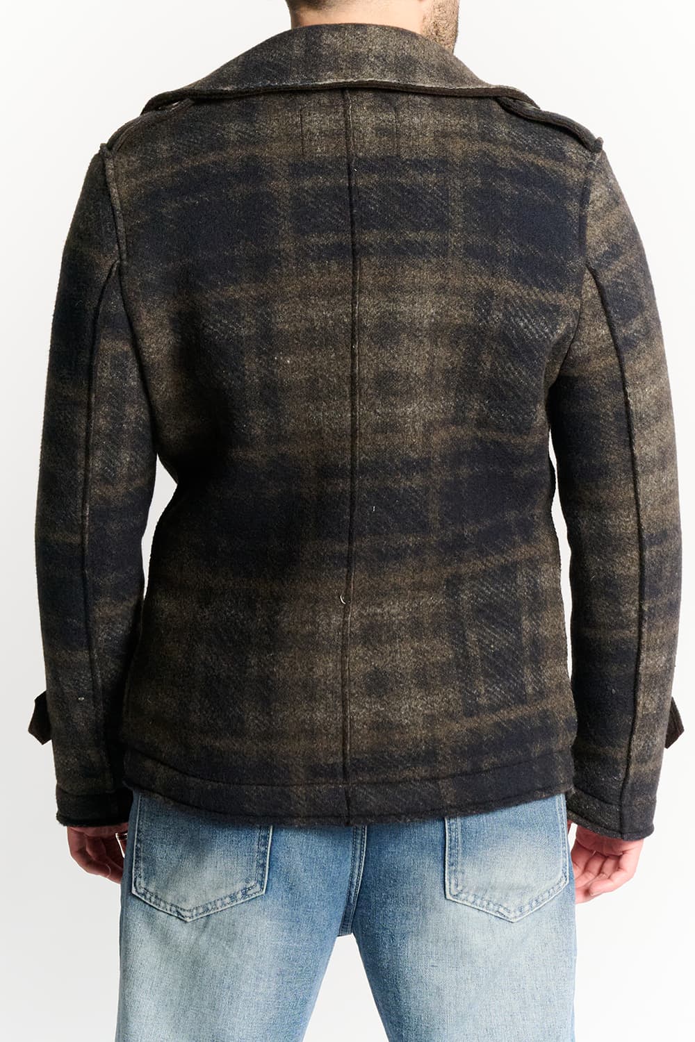 Men's Mixed Wool Double Breasted Coat