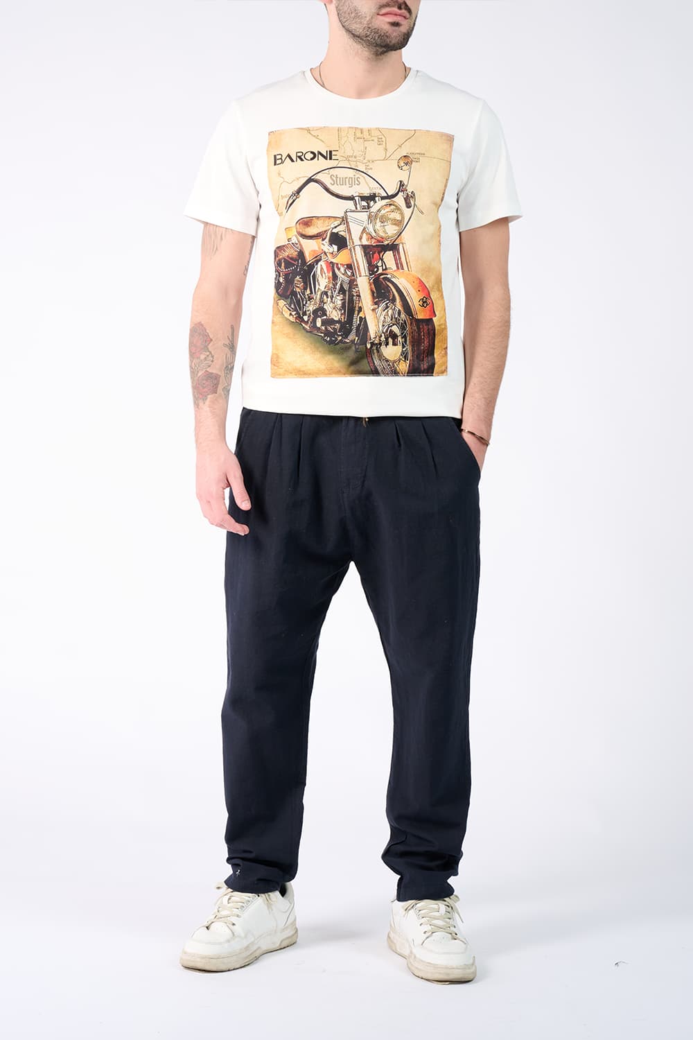 T-Shirt Uomo Stampa Harley | Barone Firenze