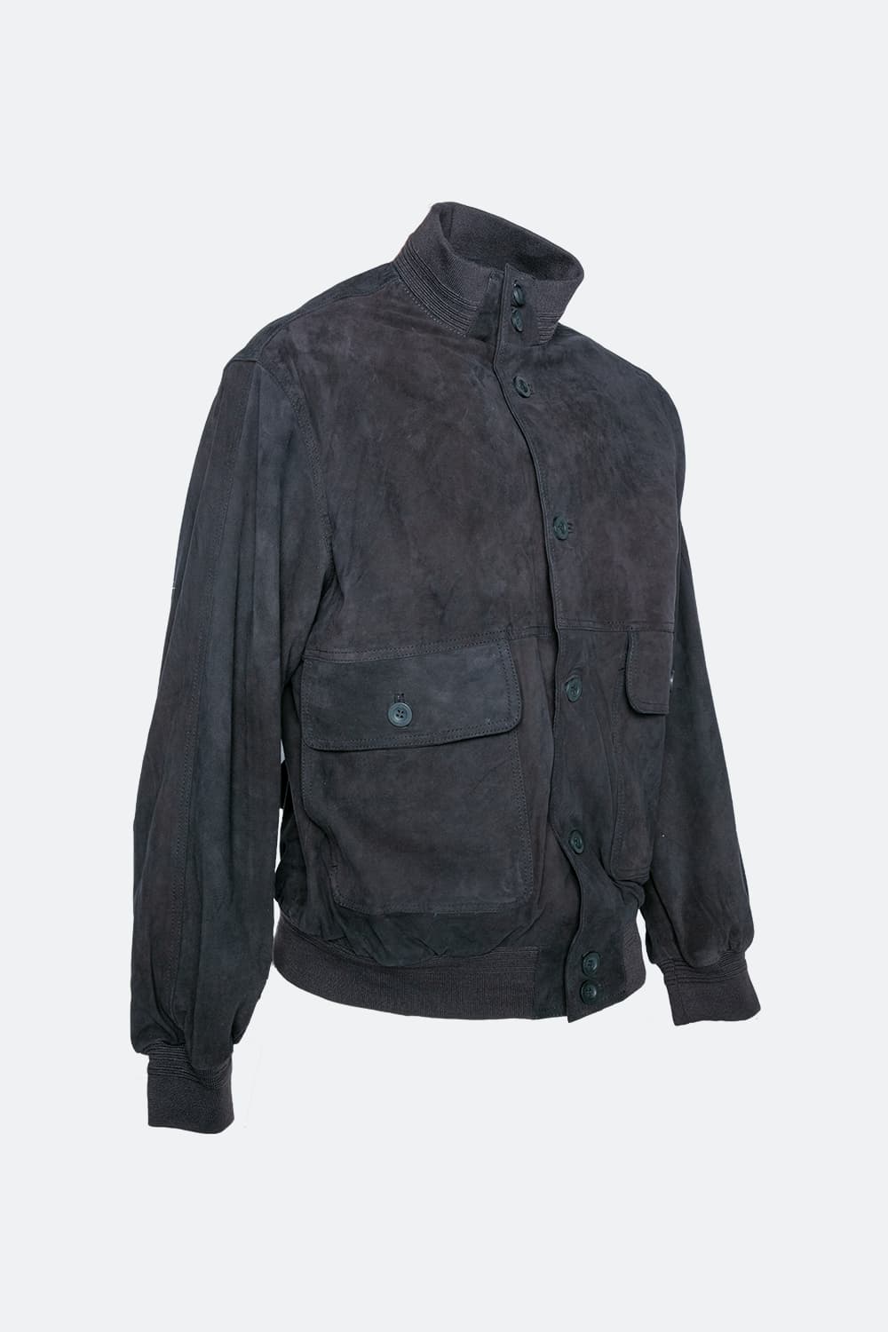 Aldo Polo Camoscio giacca uomo 100% vera pelle Made in Italy - Barone Firenze