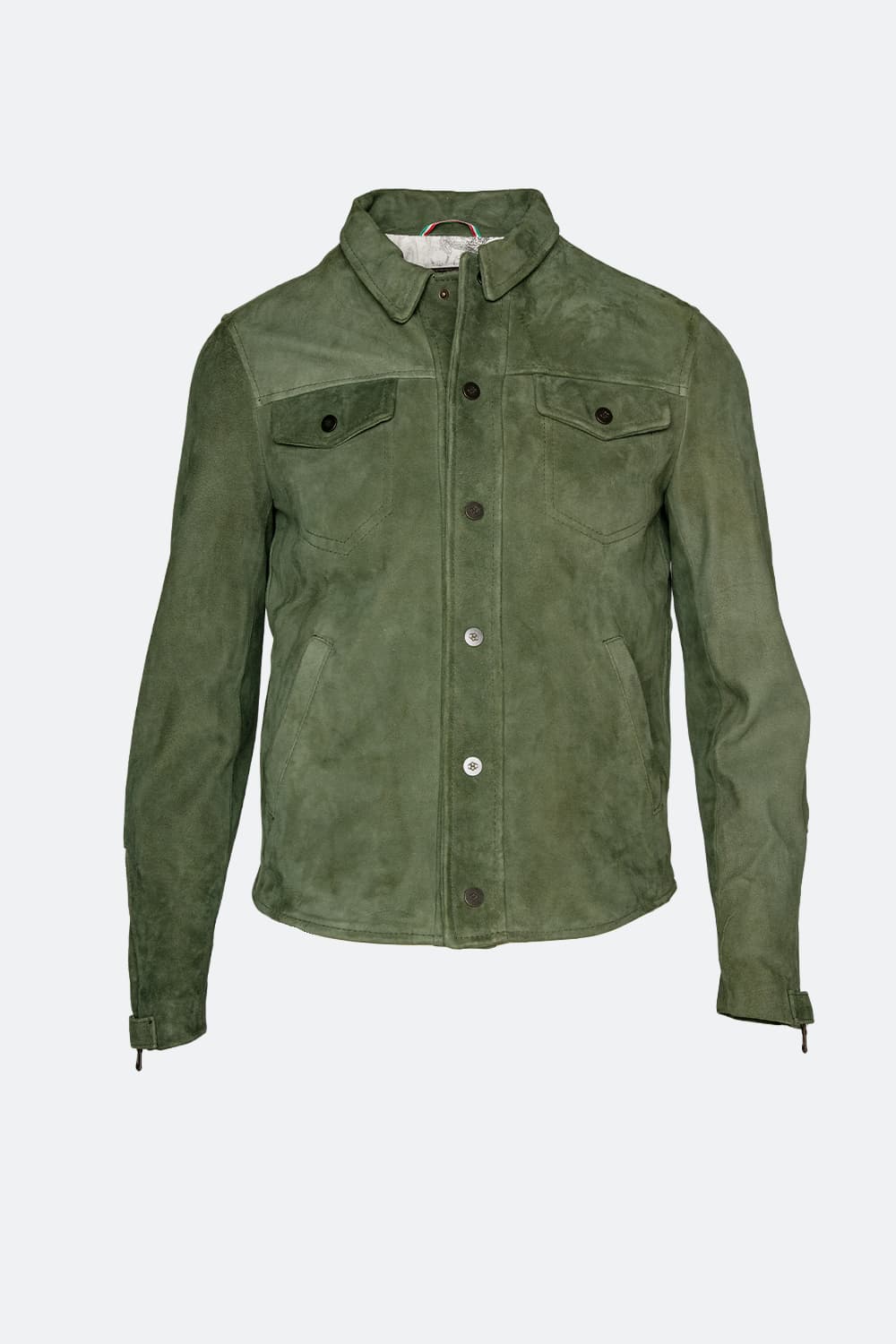 Ale camoscio verde 100% vera pelle Made in Italy - Barone Firenze