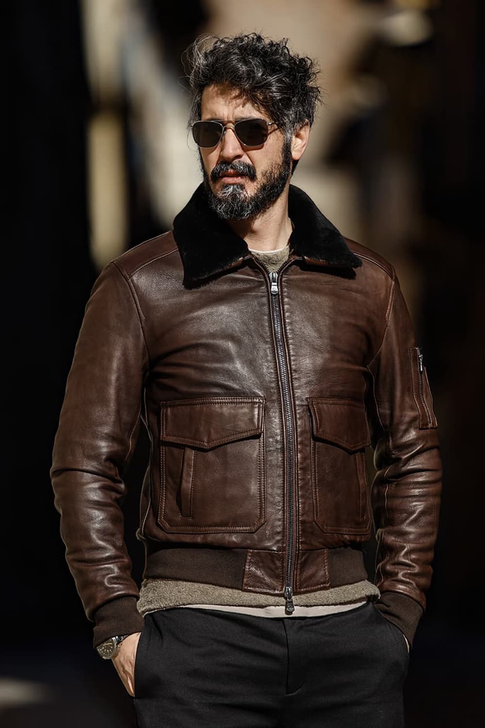 Gold Shearling Style Nail Black