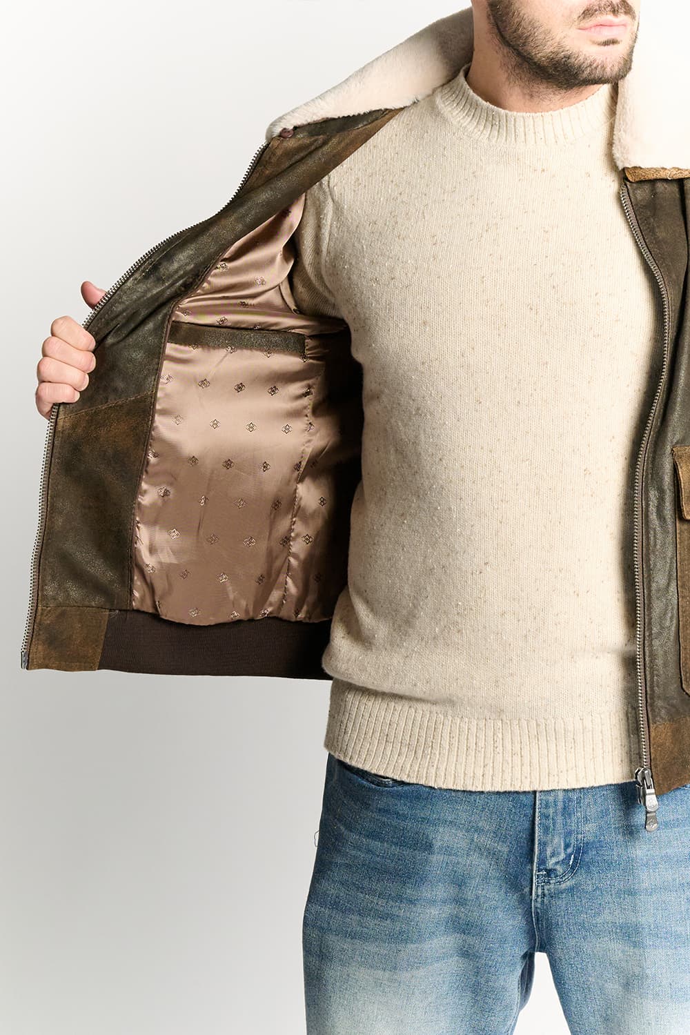 Aviatore Rock 100% vera pelle Made in Italy - Barone Firenze