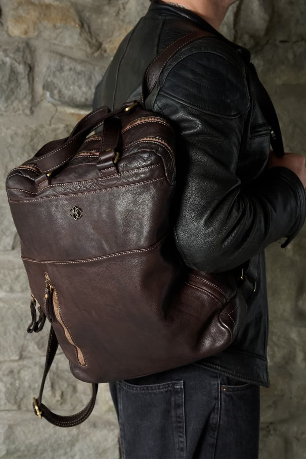 Zaino Bolgheri 100% vera pelle Made in Italy - Barone Firenze