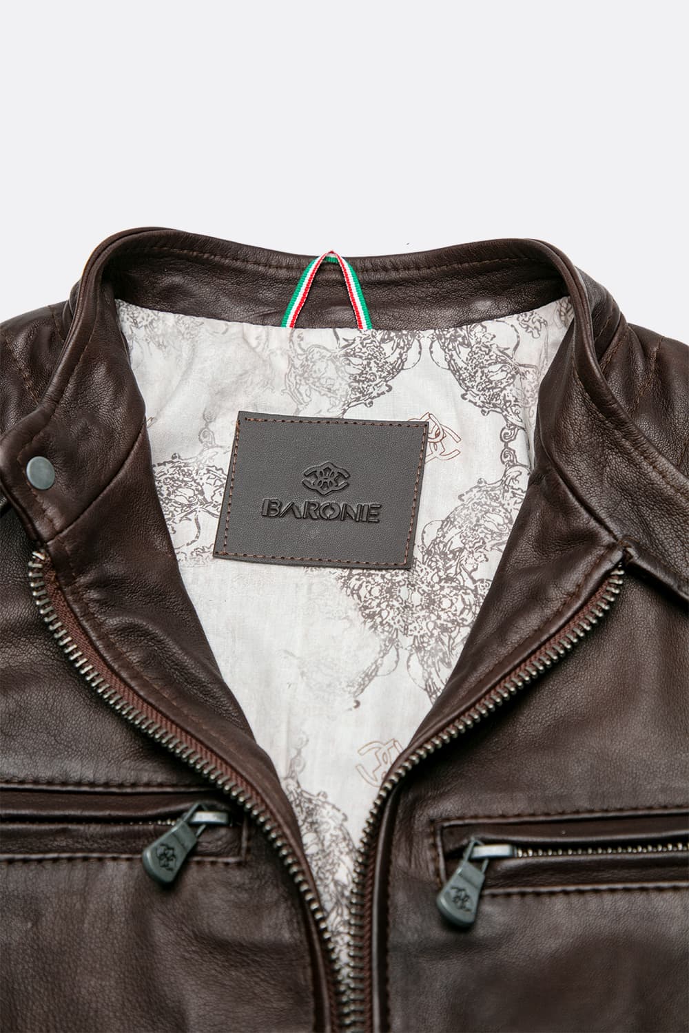 Elton Gold Bike giacca uomo 100% vera pelle Made in Italy - Barone Firenze