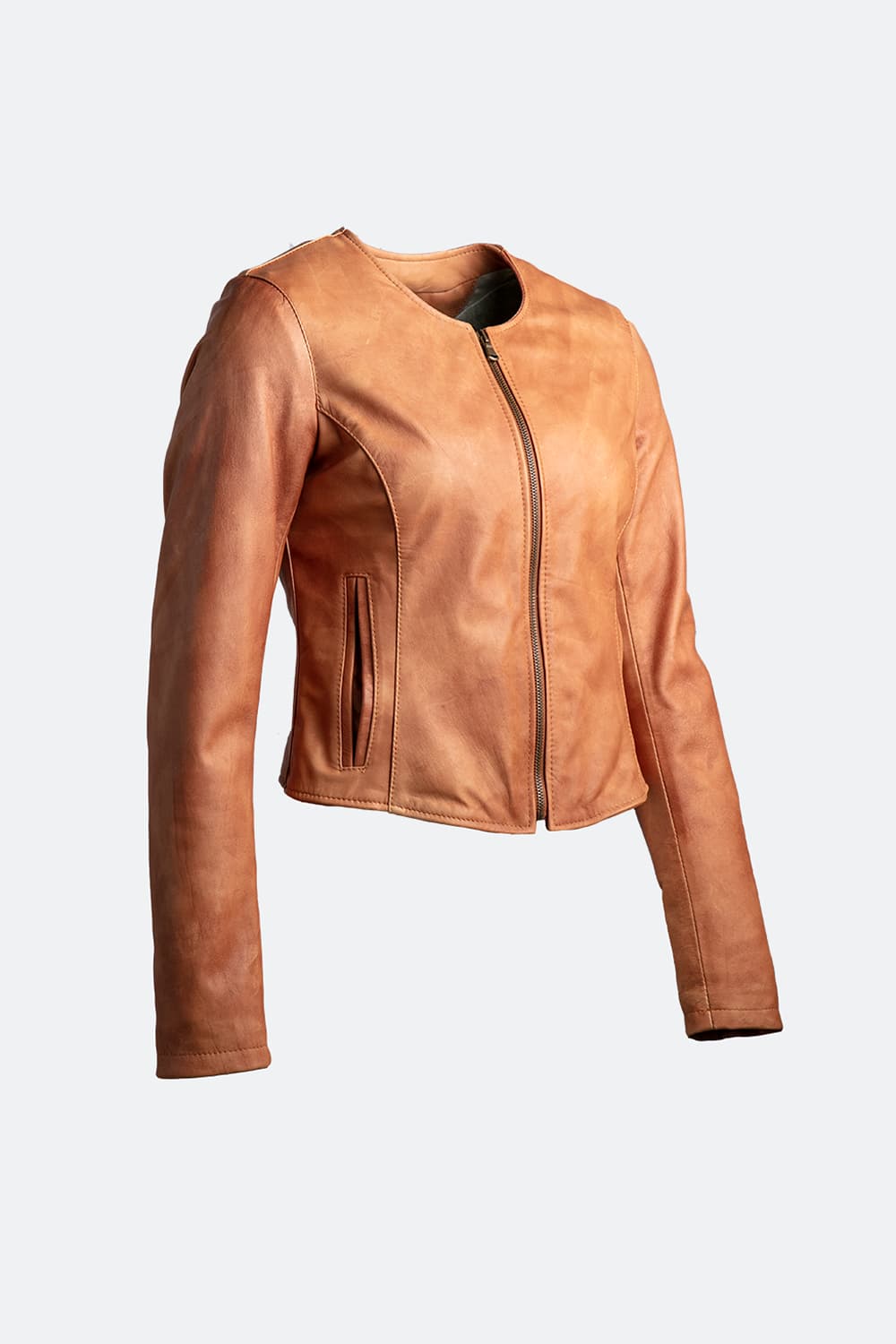 Irene Corto Gold Vintage giacca donna 100% vera pelle Made in Italy - Barone Firenze