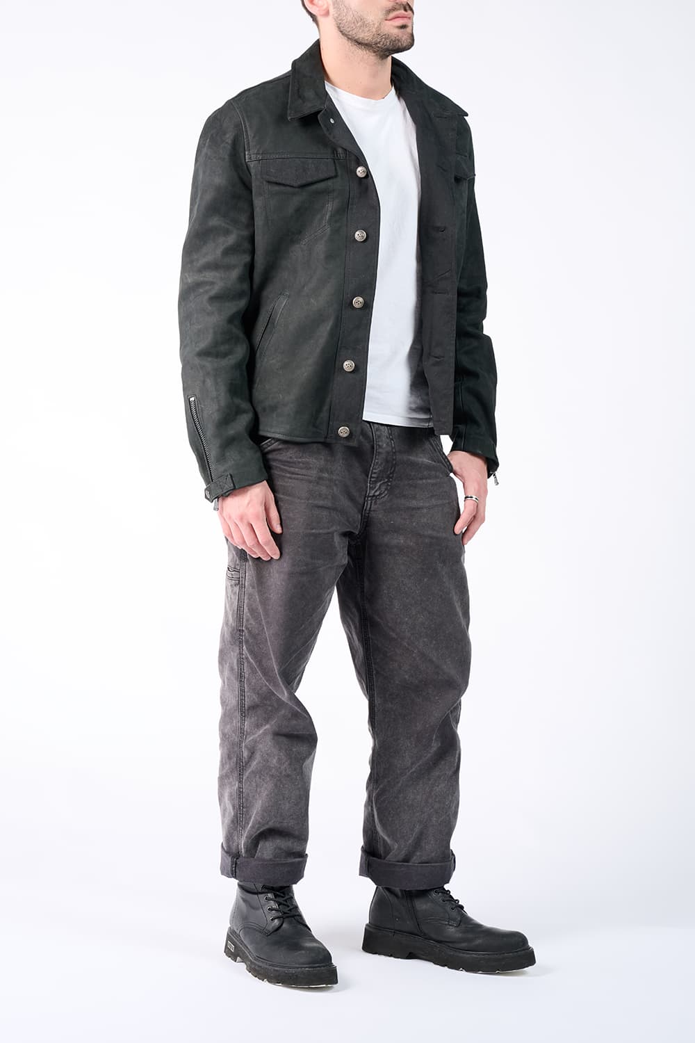 Leo giacca uomo 100% vera pelle Made in Italy - Barone Firenze