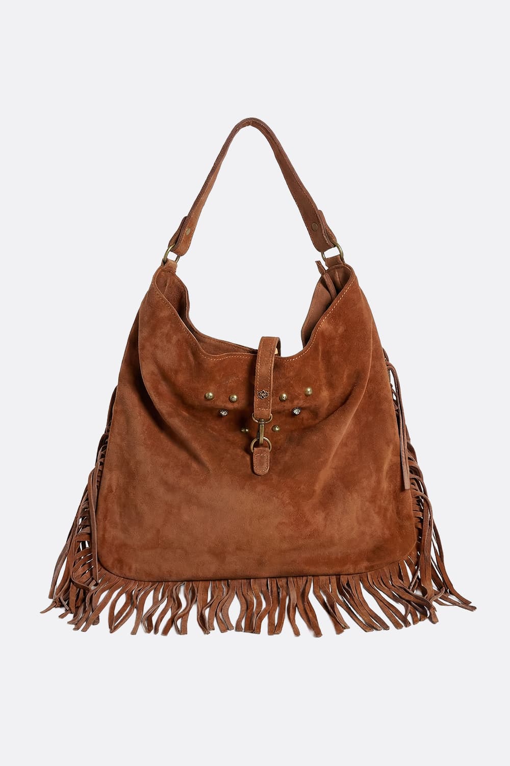 Prato camoscio borsa 100% vera pelle Made in Italy - Barone Firenze