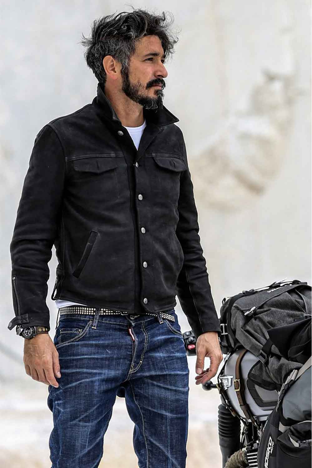 Leo giacca uomo 100% vera pelle Made in Italy - Barone Firenze