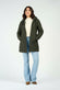 Women's Long Green Thermal Down Jacket woman Barone firenze - 3