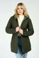 Women's Long Green Thermal Down Jacket woman Barone firenze - 1