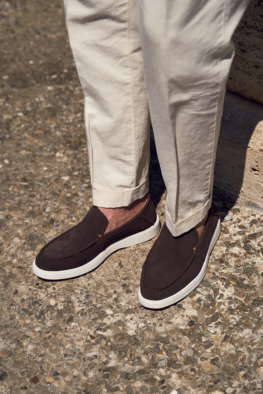 Men’s Suede Loafers man Barone firenze - 4