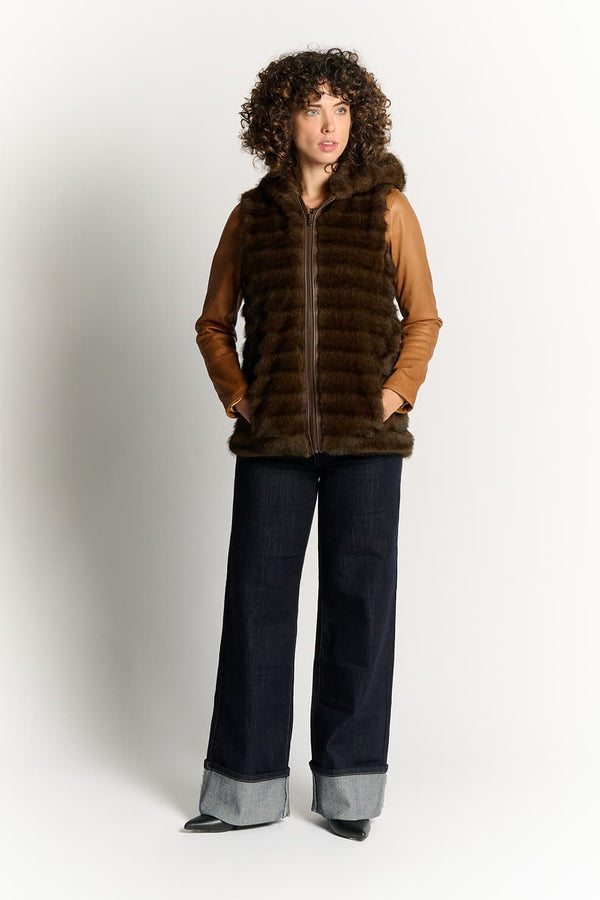 Cortina Dark Brown Vest donna Barone firenze