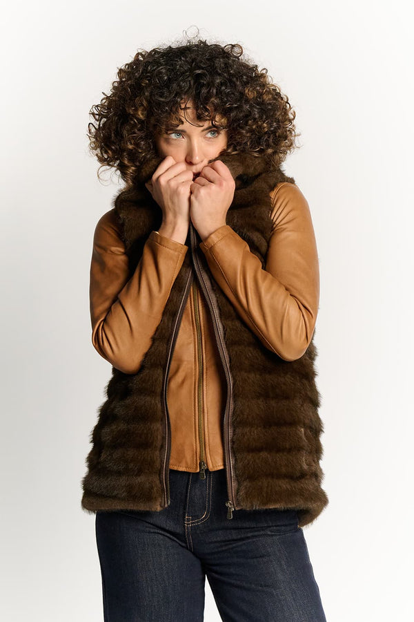 Cortina Dark Brown Vest donna Barone firenze