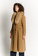 Camel Coat with Fur Collar donna Barone firenze - 3