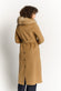 Camel Coat with Fur Collar donna Barone firenze - 4