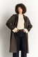 Taupe Double-Breasted Alpaca Coat donna Barone firenze - 1