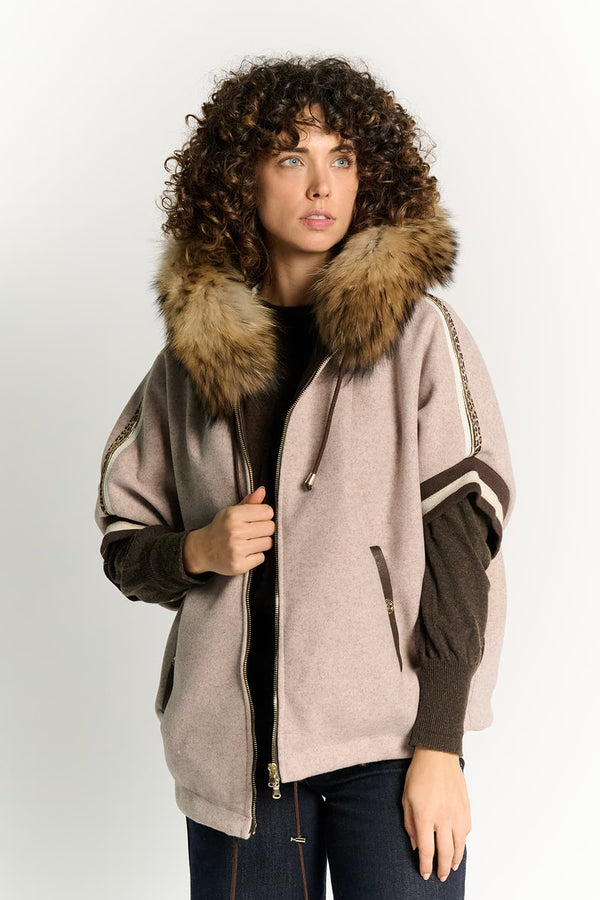 Pink Marta Poncho donna Barone firenze