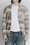 Cardigan Mélange Militare Ruggine da Uomo man Barone firenze - 3