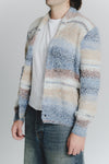 Cardigan Mélange Beige Denim da Uomo man Barone firenze - 2