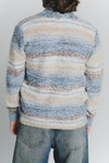 Cardigan Mélange Beige Denim da Uomo man Barone firenze - 4
