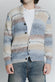 Cardigan Mélange Beige Denim da Uomo man Barone firenze - 3
