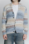Cardigan Mélange Beige Denim da Uomo man Barone firenze - 3