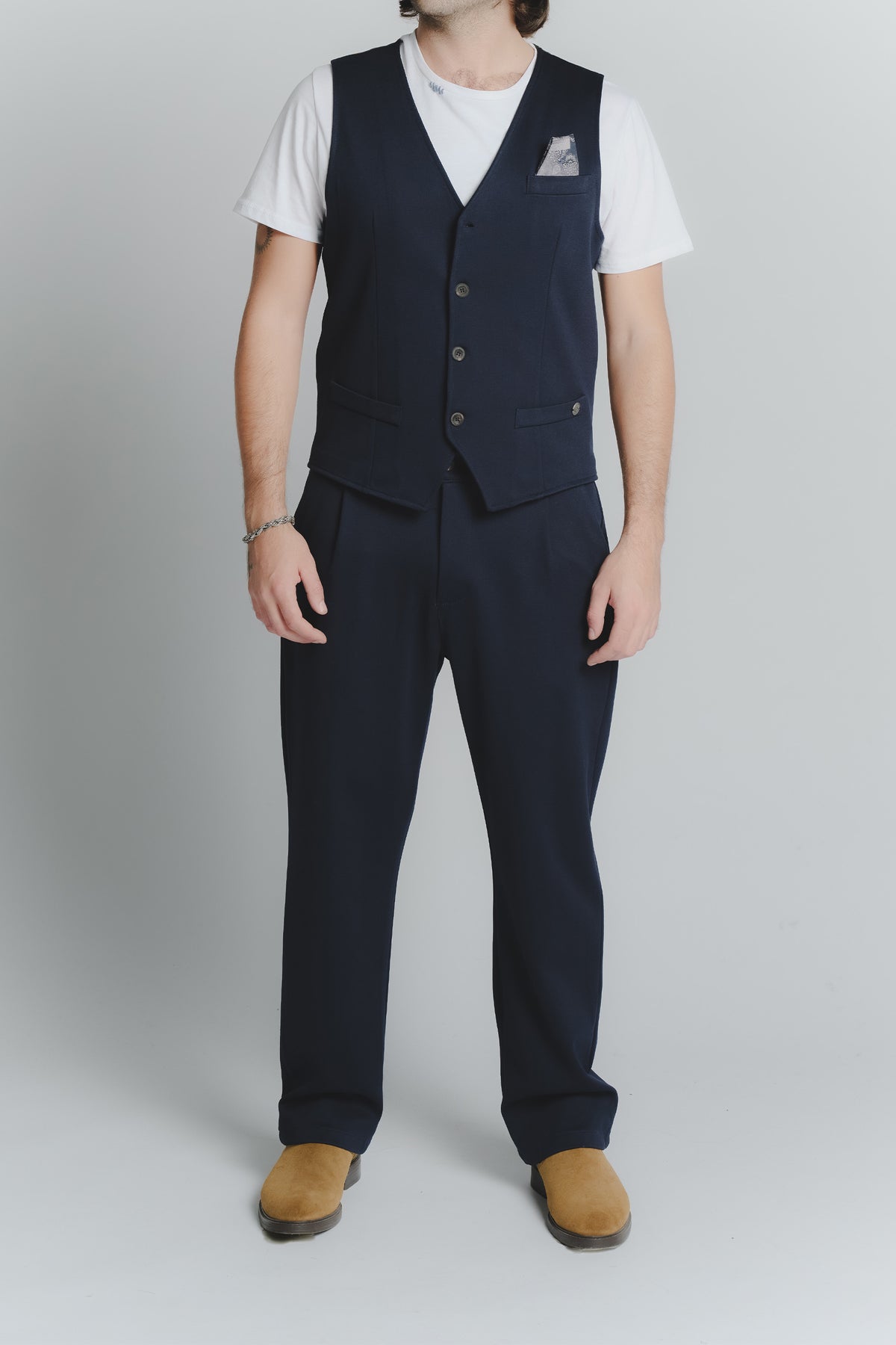 Pantaloni Blu man Barone firenze - 1