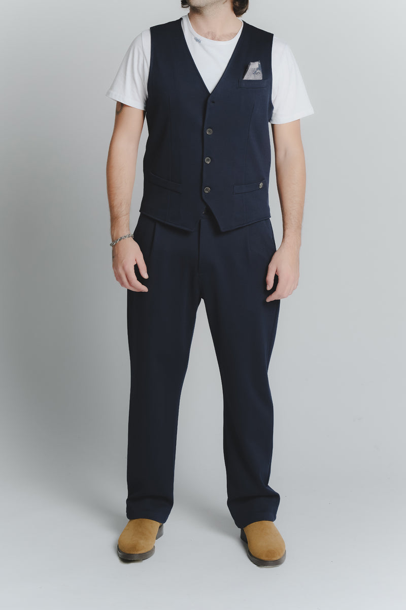Pantaloni Blu man Barone firenze - 1