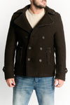 Men's Mixed Wool Double Breasted Coat man Barone firenze - 2