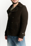 Men's Mixed Wool Double Breasted Coat man Barone firenze - 3