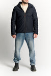 Men's Thermal Down Blue Jacket Short man Barone firenze - 1