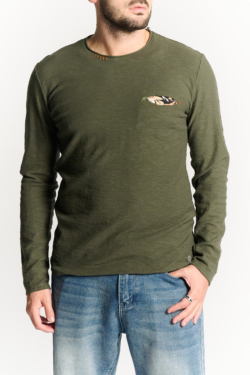 T-shirt Baron Embroidery Front man Barone firenze - 1