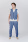 Pantaloni Eleganti Melange Bluette man Barone firenze - 2