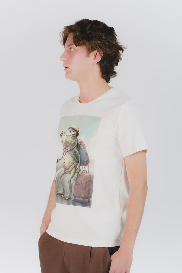 T-Shirt Uomo Stampa Rana man Barone firenze