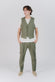 Pantaloni Eleganti Melange Verde man Barone firenze - 2