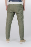 Pantaloni Eleganti Melange Verde man Barone firenze - 3