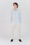 Camicia Uomo Lino Celeste man Barone firenze - 2