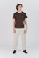 Pantaloni Cotone Righe Crema man Barone firenze - 2