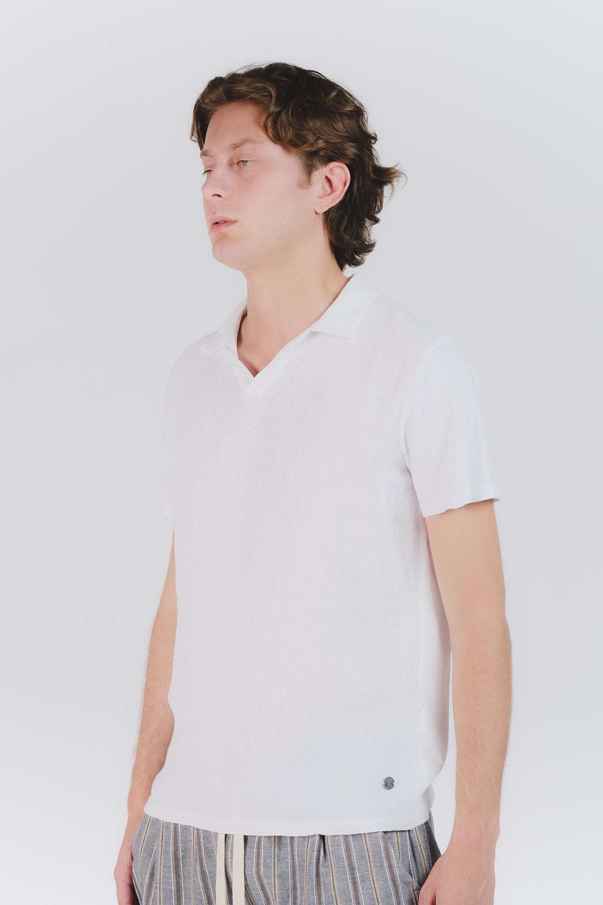 Polo Uomo Bianca man Barone firenze - 1