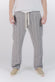 Pantaloni Misto Cotone e Lino a Righe Blu man Barone firenze - 1