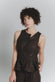 Gilet Gessato Cioccolato con Paillettes woman Barone firenze - 1