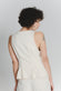Gilet con Pieghe Panna Donna woman Barone firenze - 4