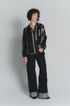 Camicia Check Nero Beige Donna woman Barone firenze - 1