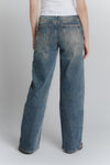 Jeans Donna Wide Leg Vintage Blue woman Barone firenze - 4