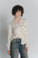 Camicia a Pois Avorio Testa di Moro Donna woman Barone firenze - 1