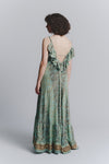 Abito Lungo Gipsy Turchese Spallini Sottili woman Barone firenze - 3