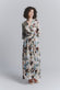 Abito Lungo Fiori Celeste woman Barone firenze - 1