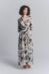 Abito Lungo Fiori Celeste woman Barone firenze - 1