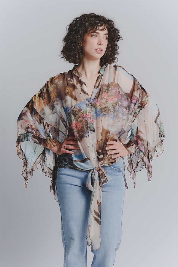 Blouse Silk Panorama  Barone firenze