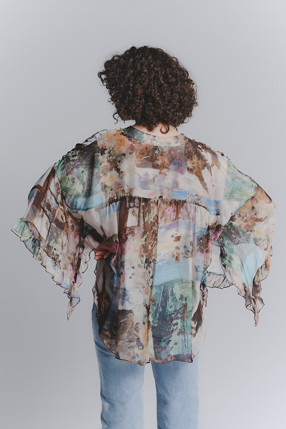Blouse Silk Panorama  Barone firenze - 2